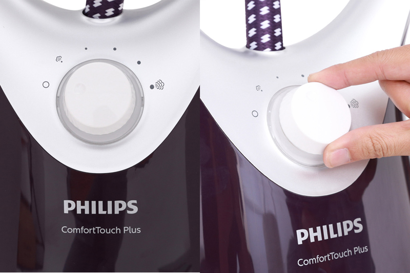 5 mức phun hơi - Bàn ủi hơi nước đứng Philips GC558