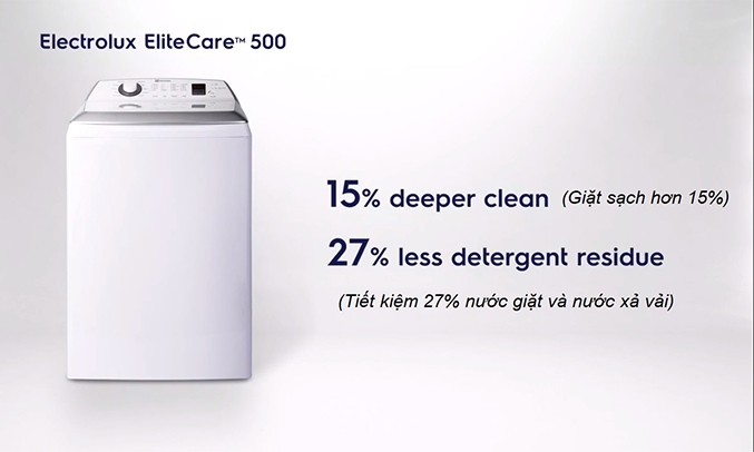 Máy giặt Electrolux 12kg EWT1254DCWA màu trắng giặt quần áo sạch hơn