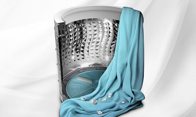 Máy giặt Samsung 8.5kg WA85M5120SG lồng giặt kim cương