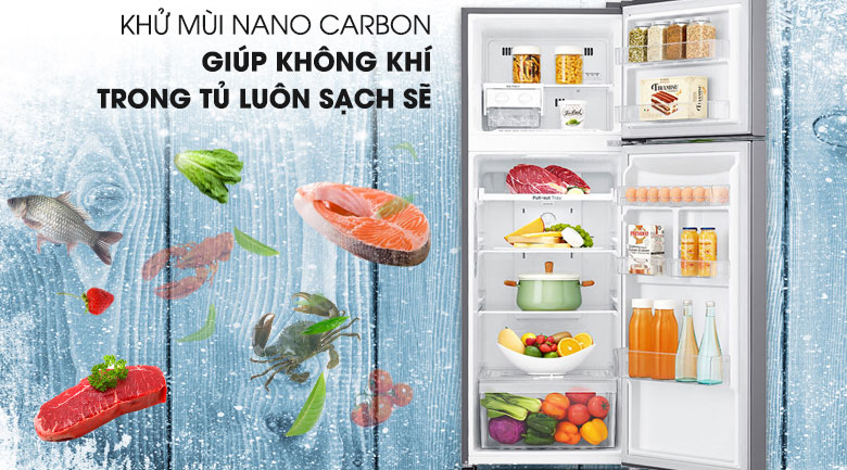 Công nghệ Nano Cacbon - Tủ lạnh LG Inverter 255 lít GN-M255PS