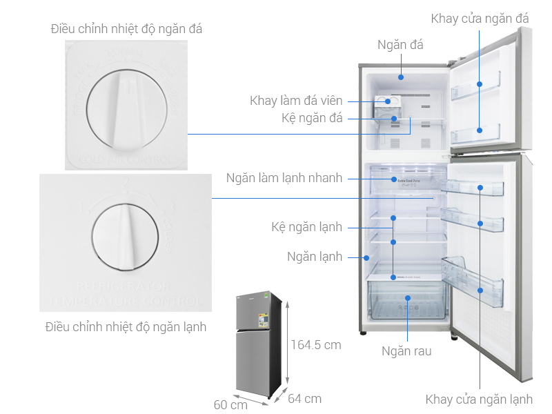 Thông số kỹ thuật Tủ lạnh Panasonic Inverter 306 lít NR-BL340PSVN