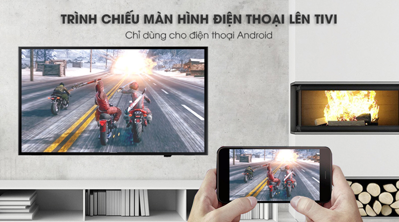Chiếu màn hình điện thoại lên Tivi Samsung 40 inch UA40J5250D