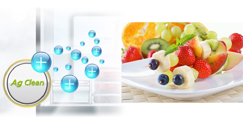 Hệ thống kháng khuẩn, khử mùi tinh thể bạc Ag Clean - Tủ lạnh Panasonic Inverter 268 lít NR-BL300PSVN