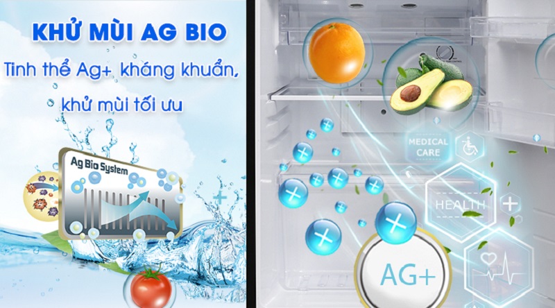 Lọc sạch không khí với công nghệ Ag Bio - Tủ lạnh Toshiba Inverter 194 lít GR-A25VS (DS)