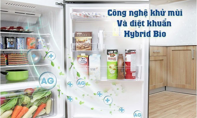 Tủ lạnh Toshiba GR-AG36VUBZ (XK1) màu đen khử mùi, diệt khuẩn