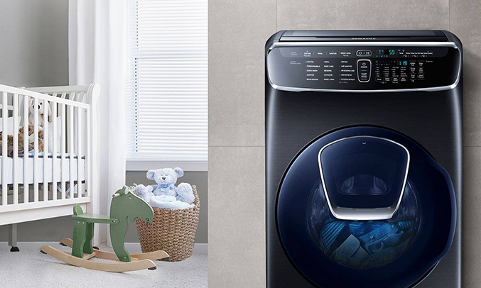 Máy giặt Samsung 21kg WR24M9960KV/SV khử mùi diệt khuẩn