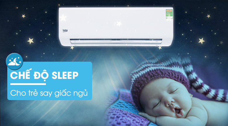Chế độ ngủ đêm - Máy lạnh Beko 1.5 HP RSSC12CV