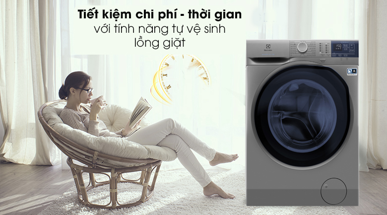 Máy giặt Electrolux EWF8024ADSA - Tiết kiệm chi phí với tính năng tự vệ sinh lồng giặt 