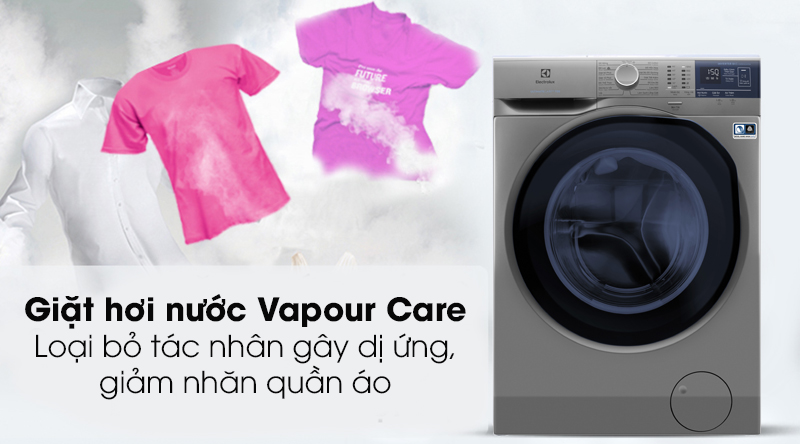 Máy giặt Electrolux EWF8024ADSA - Kháng khuẩn nhờ công nghệ giặt hơi nước Vapour Care
