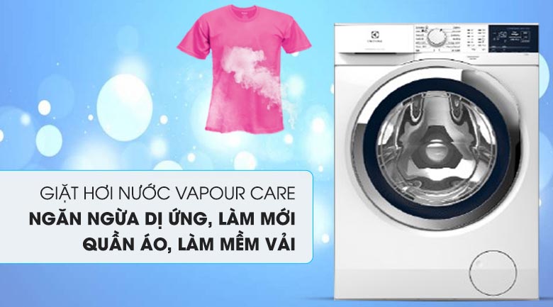 Giặt hơi nước Vapour Care - Máy giặt Electrolux Inverter 9 kg EWF9024BDWA