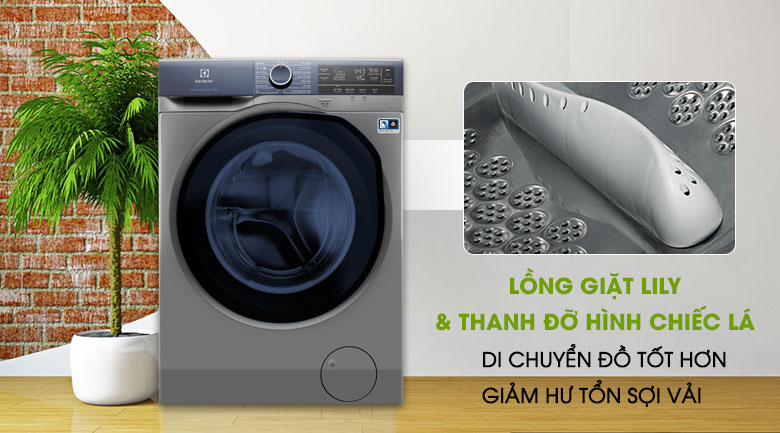 Giặt sạch hơn với lồng giặt Lily - Máy giặt Electrolux Inverter 9.5 kg EWF9523ADSA