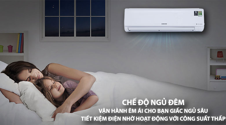 Chế độ ngủ đêm - Máy lạnh Samsung Inverter 2.0 HP AR18MVFHGWKNSV