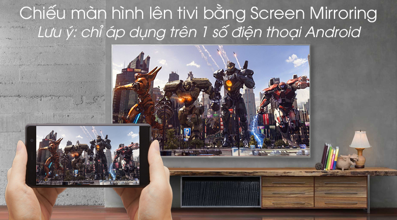 Android Tivi Sony 4K 43 inch KD-43X8500G/S - Screen Mirroring