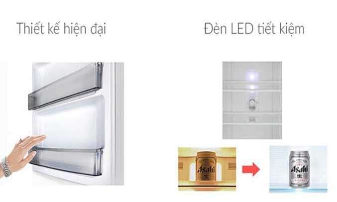Tủ lạnh Panasonic 271 lít NR-BL308PSVN sử dụng đèn LED tốt tiết kiệm điện