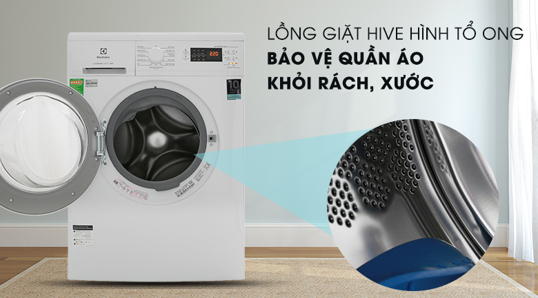 Lồng giặt HIVE - Máy giặt Electrolux Inverter 8 Kg EWF8025DGWA