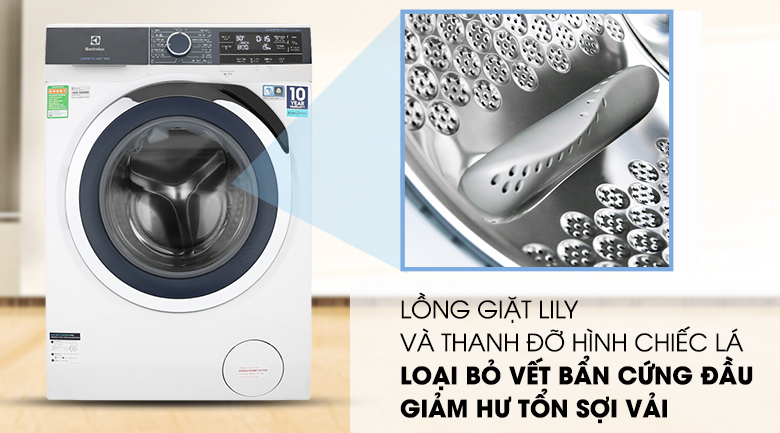 Lồng giặt Lily - Máy giặt Electrolux Inverter 9.5 kg EWF9523BDWA