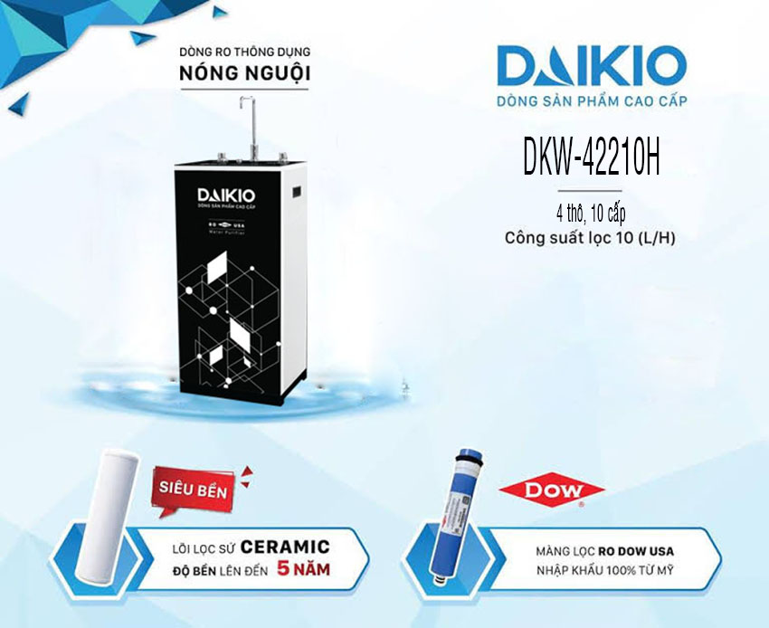 Công nghệ lọc RO của máy lọc nước RO nóng nguội Daikio DKW-42210H