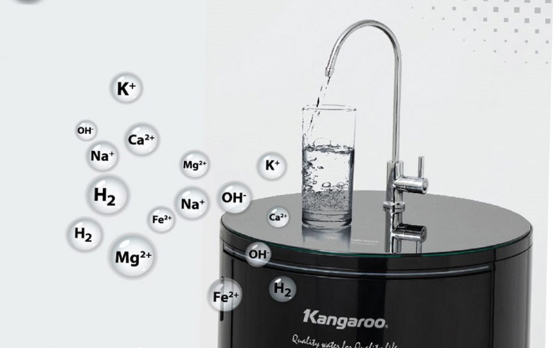 Vòi rót nước làm bằng inox bền bỉ - Máy lọc nước Kangaroo KG100HC 10 lõi